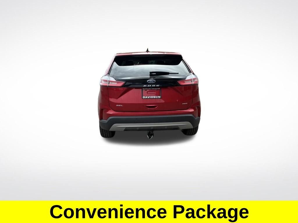 Certified Used 2022 Red Metallic Ford SEL image 3