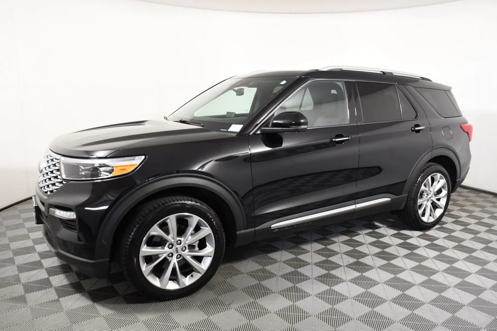 Used 2021 Agate Black Metallic Ford Platinum image 2