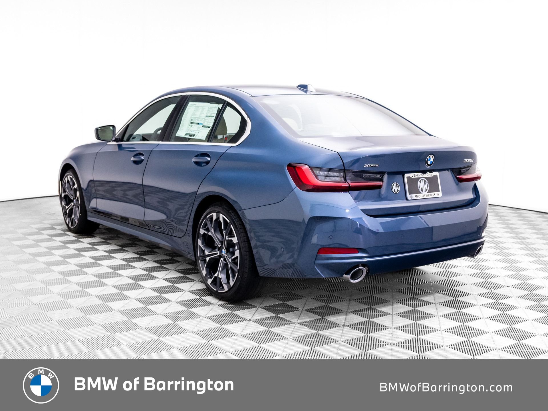 New 2026 Arctic Race Blue metallic BMW 330i xDrive image 3