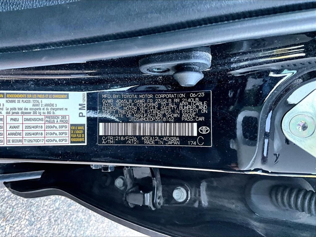 Certified Used 2023 Black Toyota SE image 9