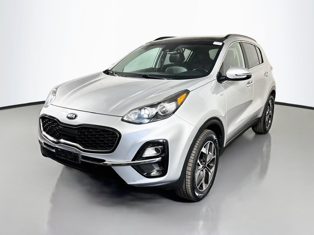 Used 2020 Sparkling Silver Kia EX image 3