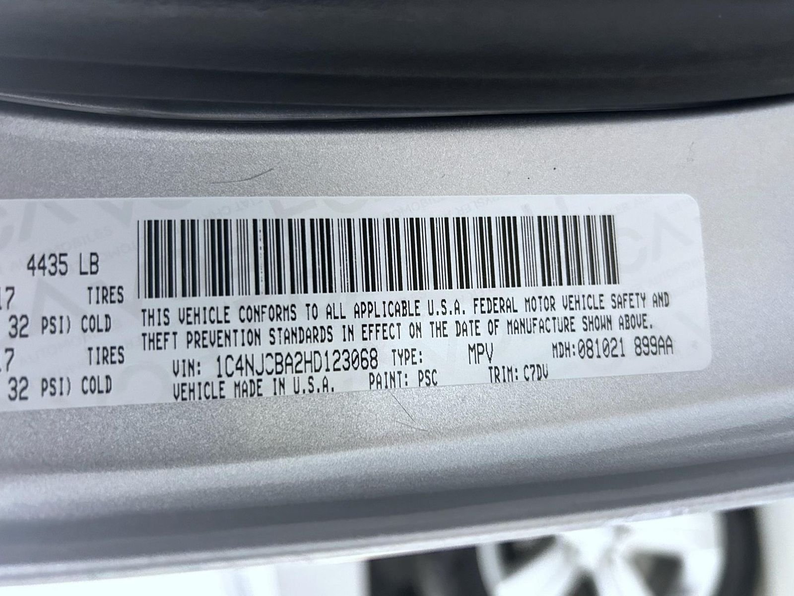 Used 2017 Silver Jeep Sport image 25
