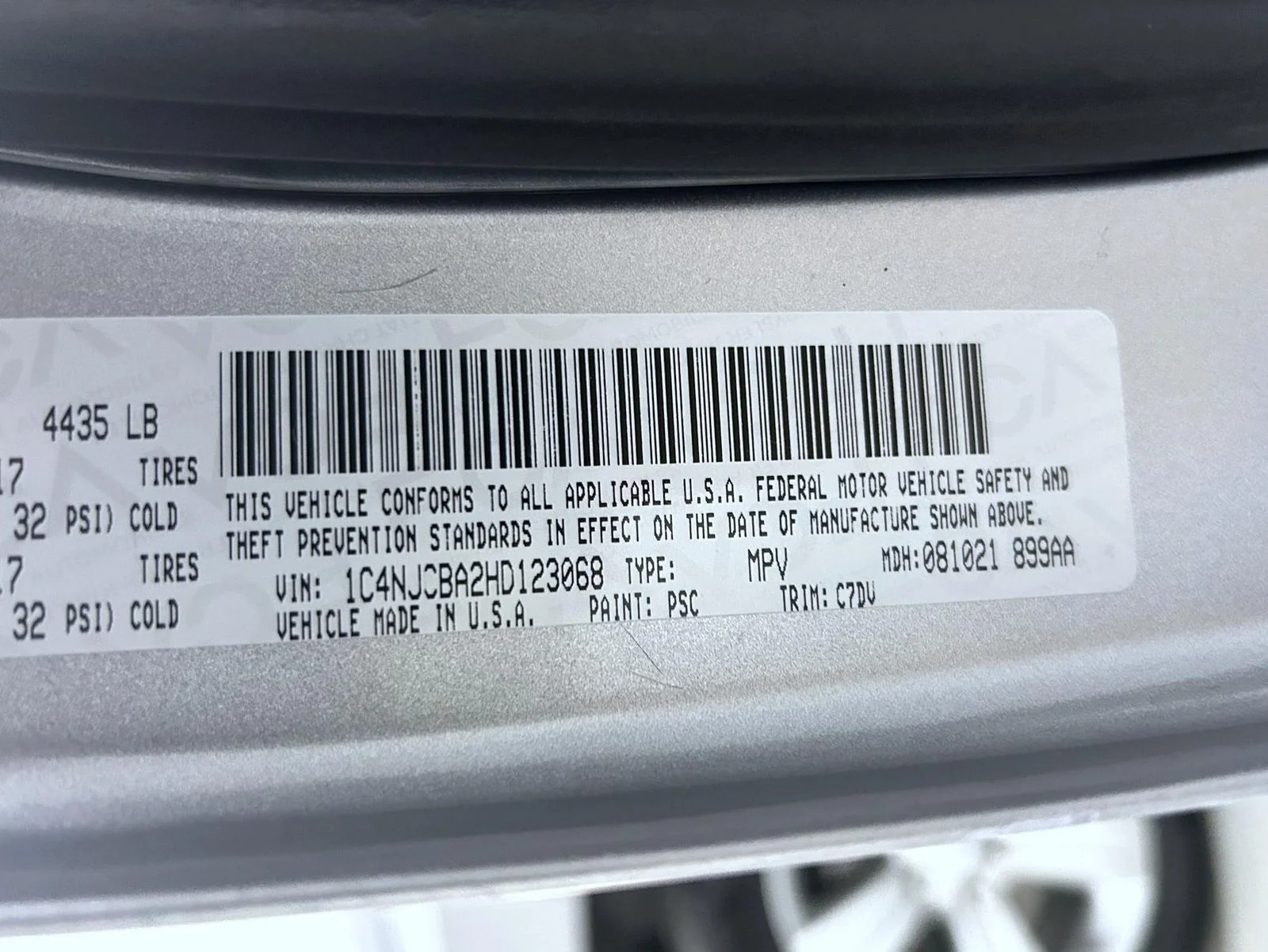 Used 2017 Silver Jeep Sport image 25