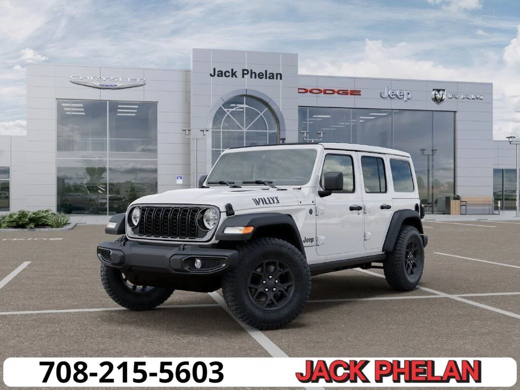 New 2026 Bright White Clear Coat Jeep Willys image 1