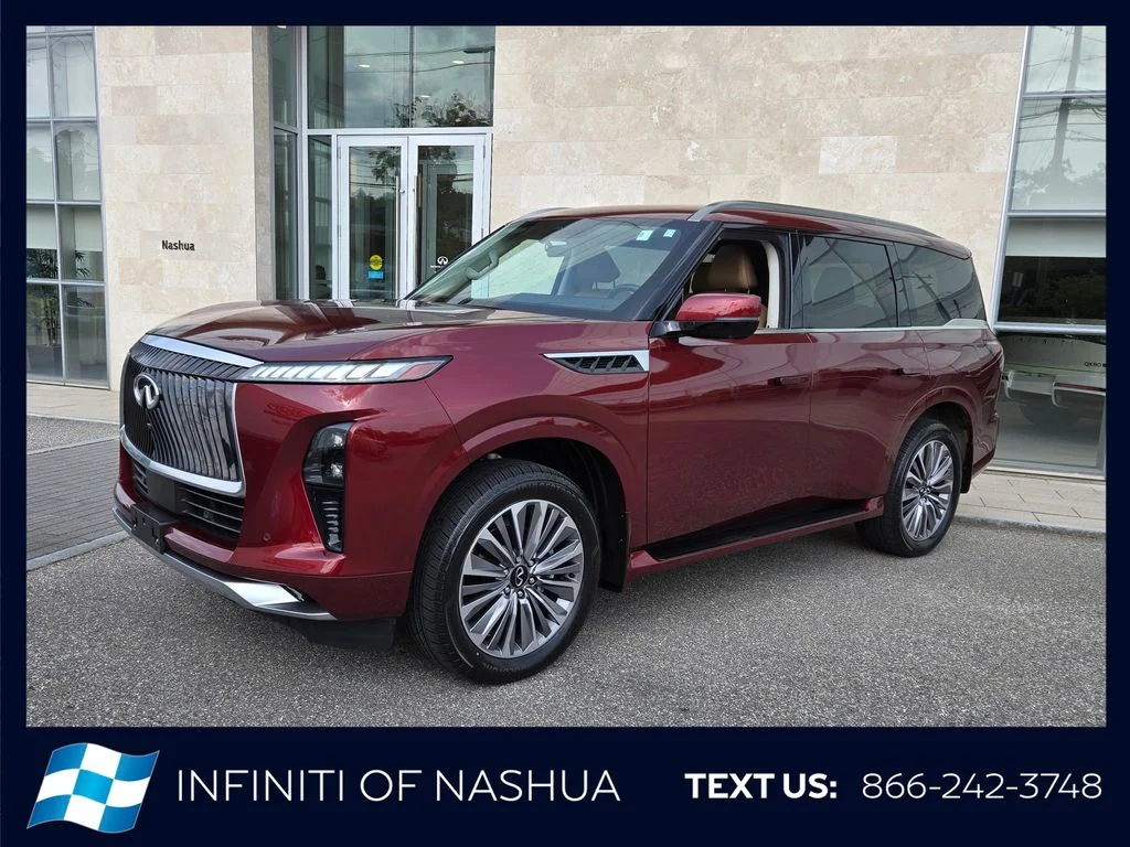 Certified Used 2025 Red INFINITI LUXE image 2