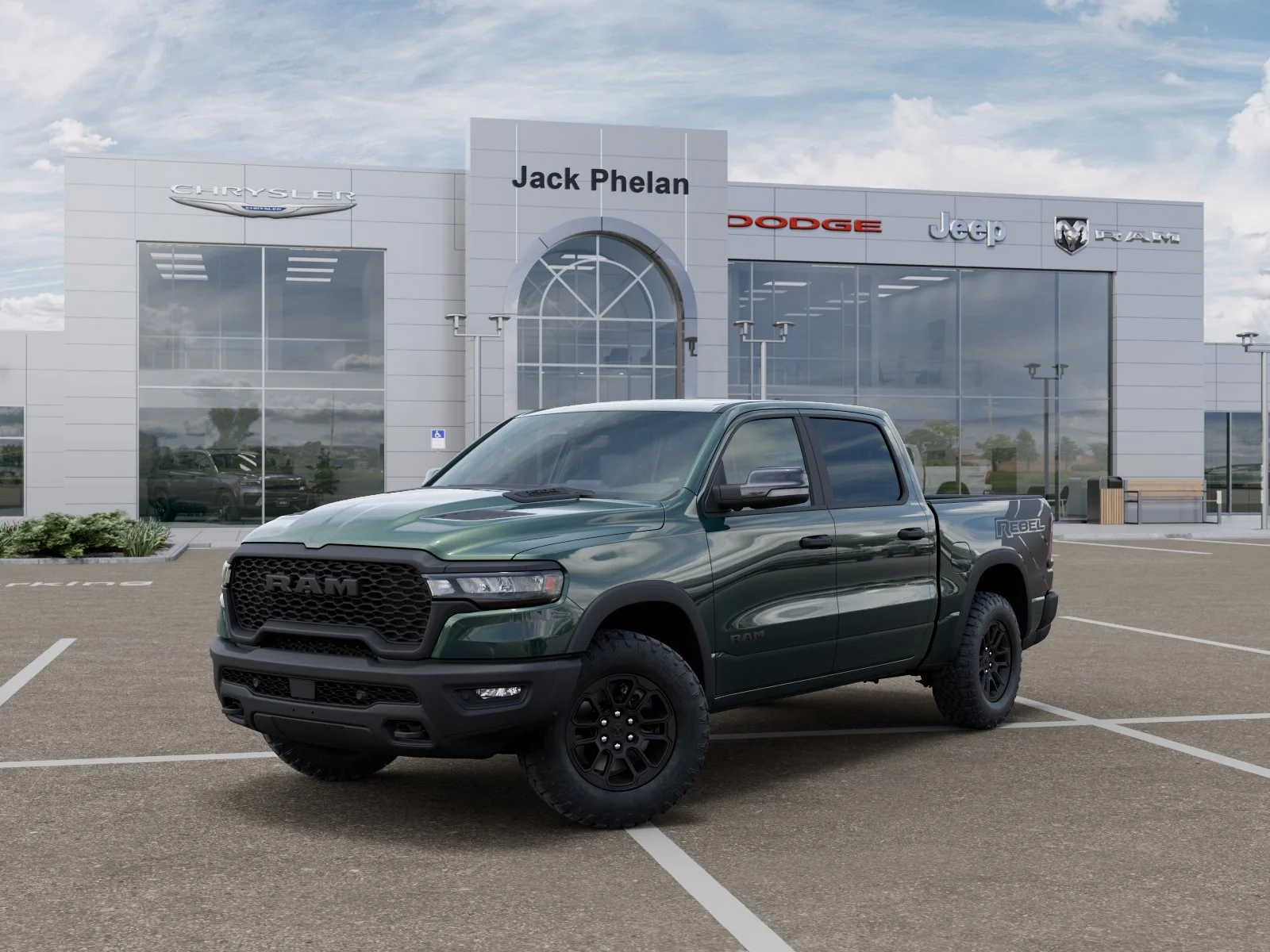 New 2026 Serrano-Green Metallic Exterior Paint RAM Rebel image 1
