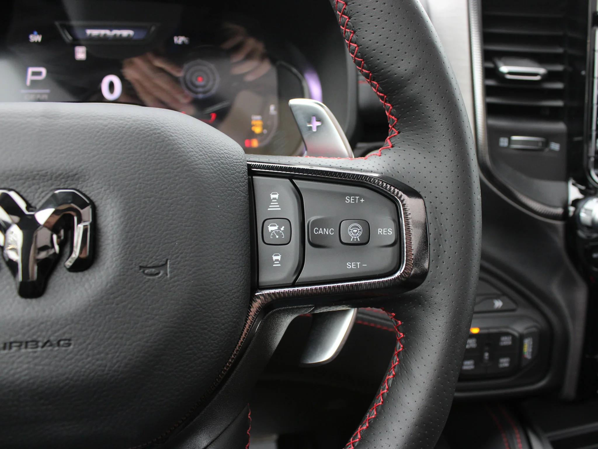 New 2026 Black RAM RHO* Crew Cab 4x4, 540 HORSEPOWER, Massage Seats, Head-Up Display image 27