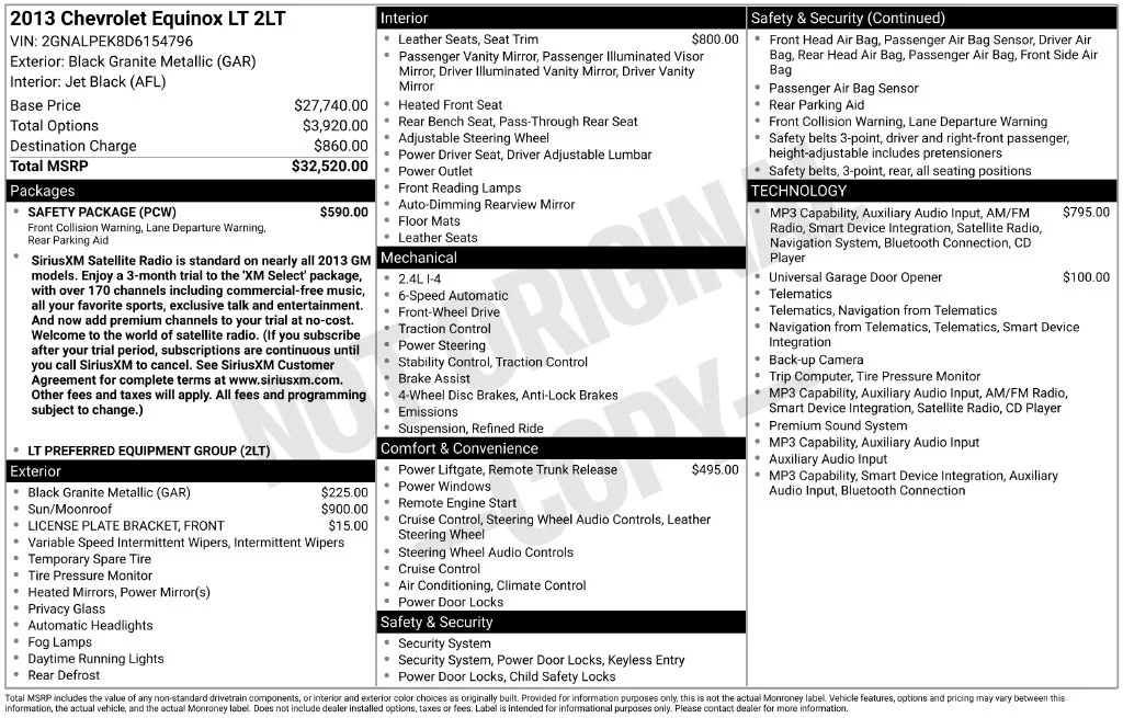 Used 2013 Black Chevrolet LT image 7