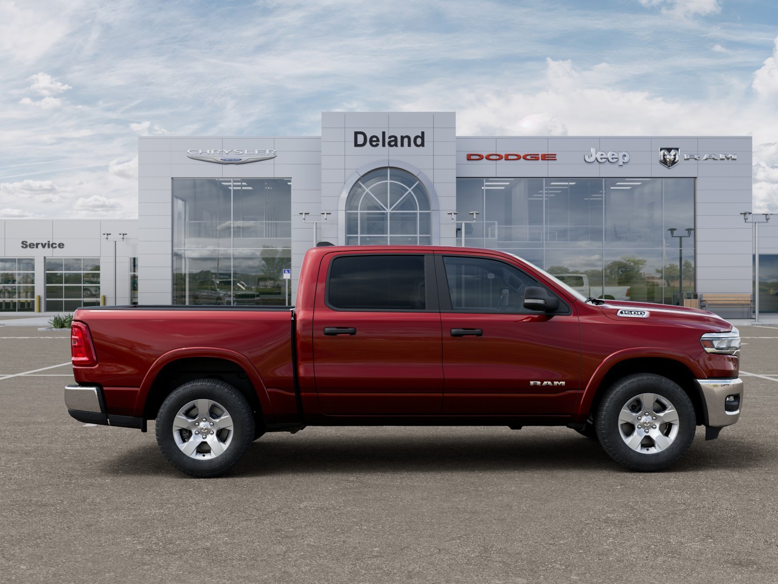New 2026 Delmonico Red Pearl-Coat Exterior Paint RAM Big Horn/Lone Star image 54