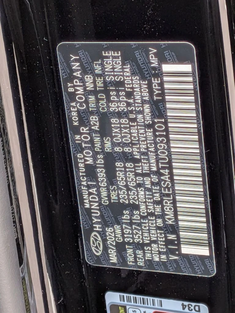 New 2026 Black Hyundai SEL image 35