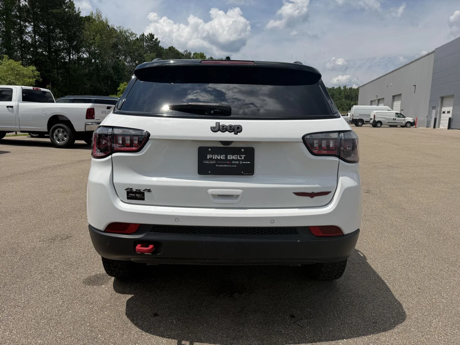 Used 2025 Bright White Clearcoat Jeep Trailhawk image 5