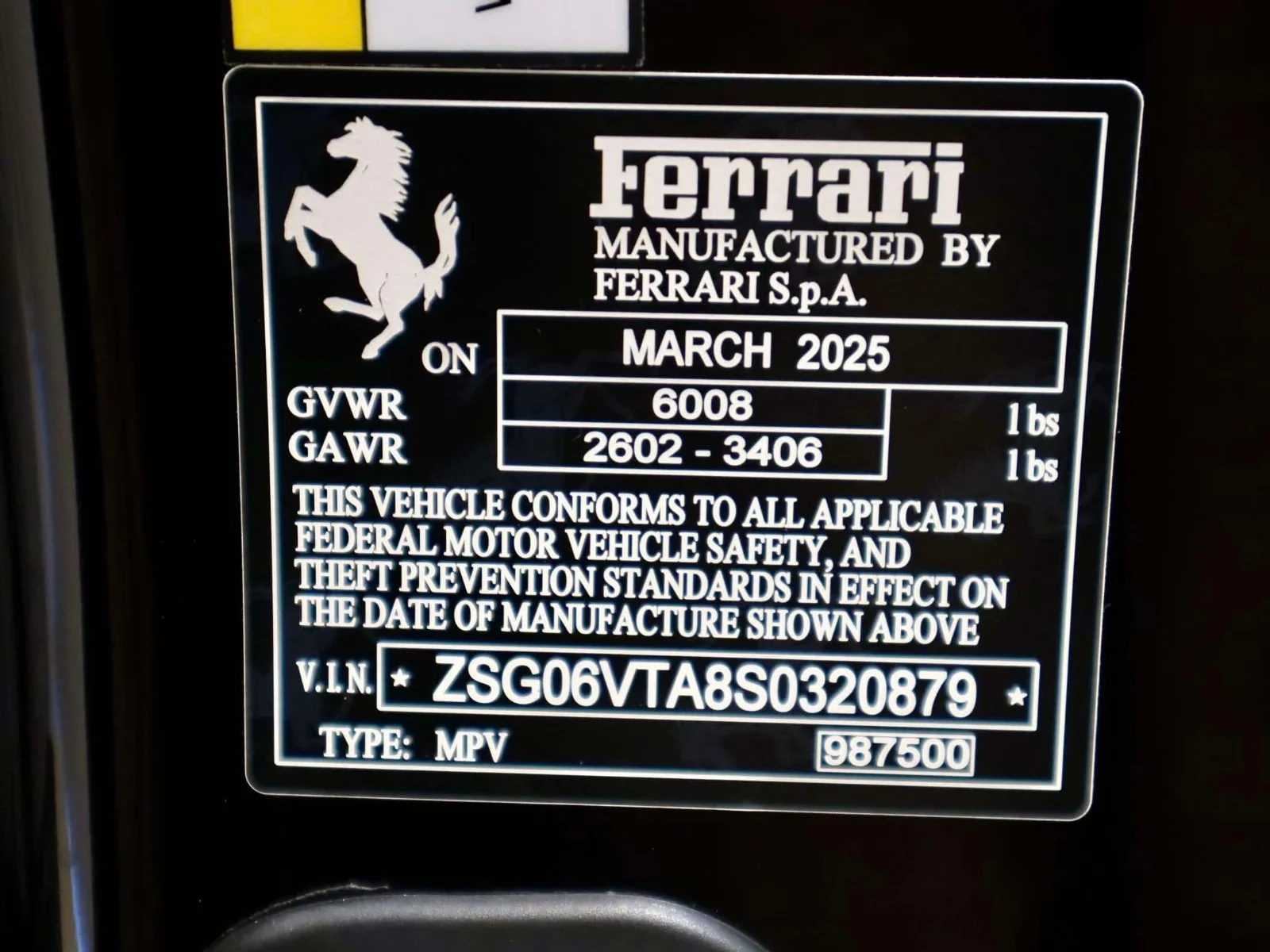 Used 2025 Nero Ferrari AWD image 41