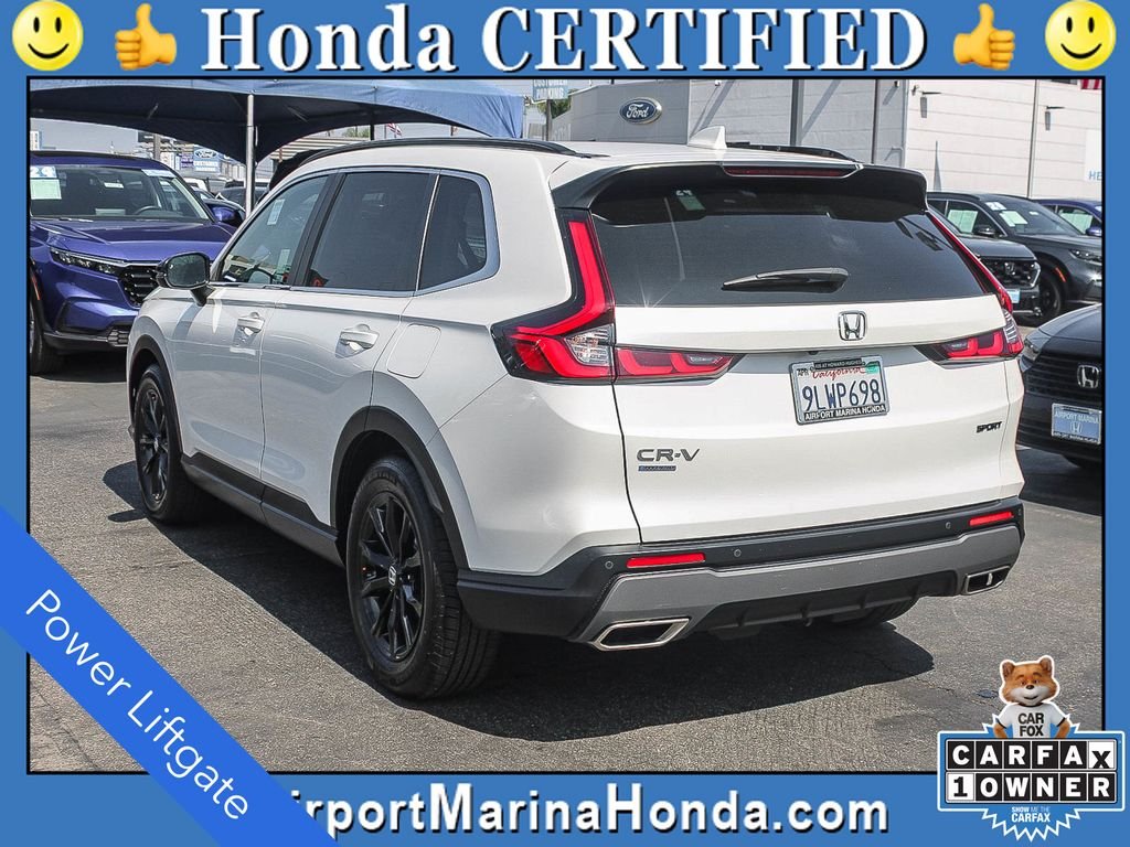 Certified Used 2024 Platinum White Pearl Honda HYBRID 2WD SPORT-L image 7