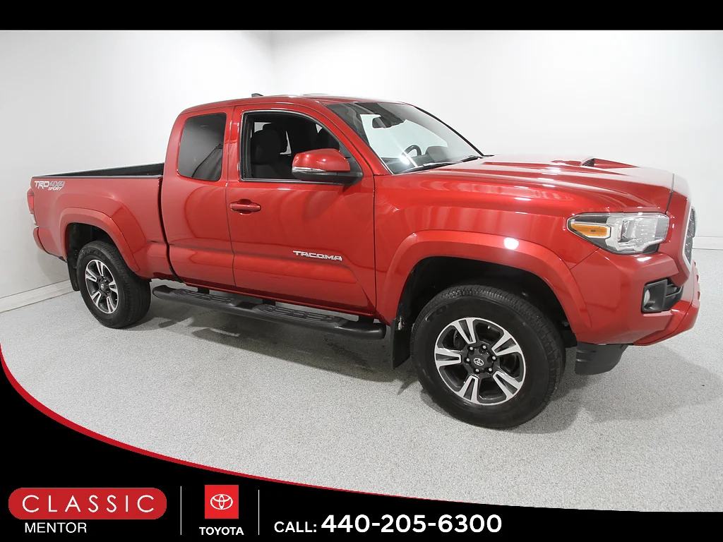 Certified Used 2019 Barcelona Red Metallic Toyota TRD Sport image 1