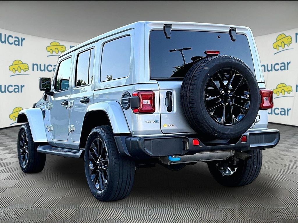 Used 2023 Silver Jeep Sahara 4xe image 4