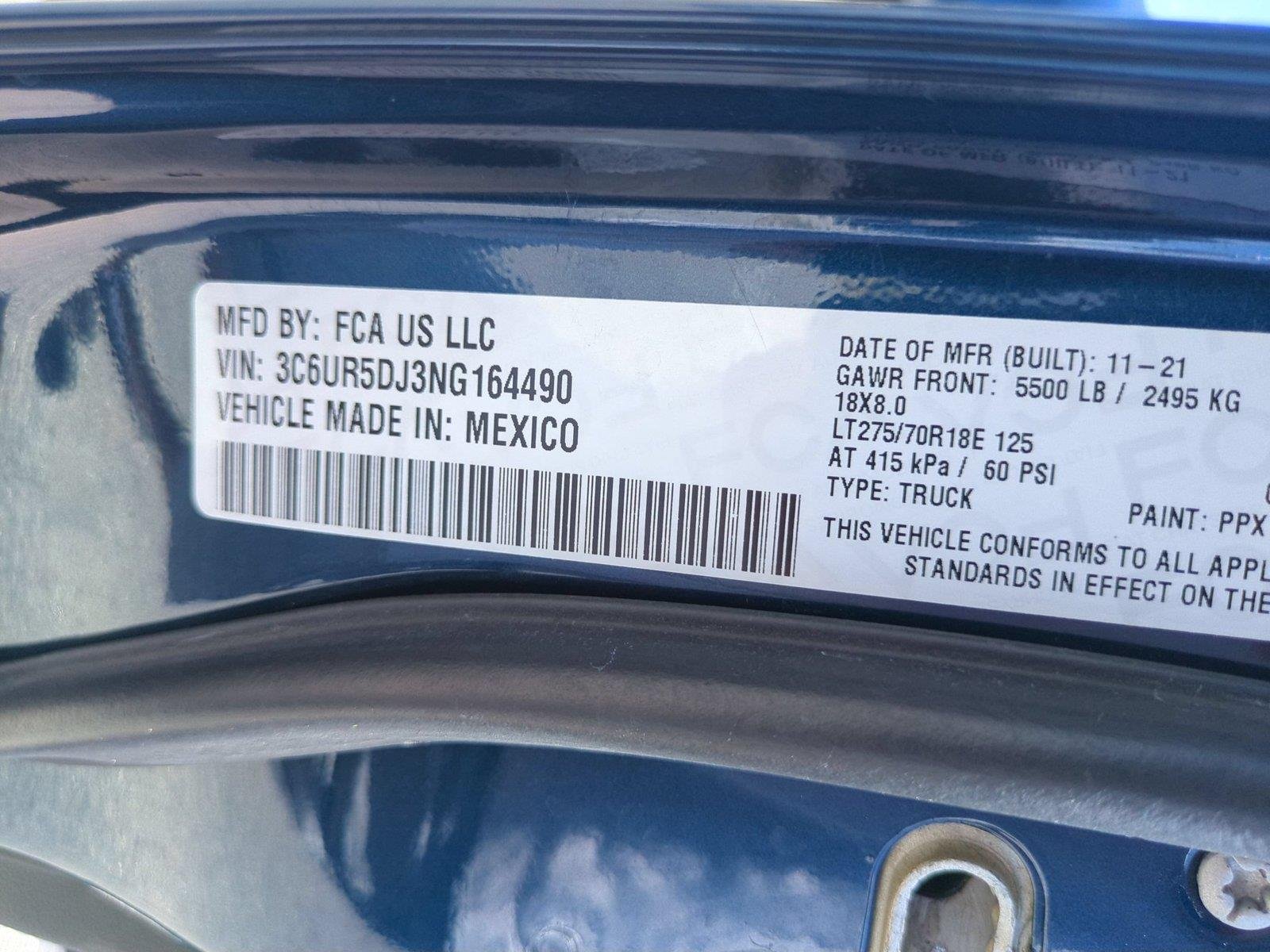 Used 2022 Patriot Blue Pearlcoat Ram Big Horn image 41