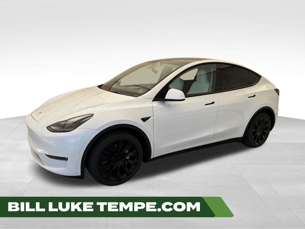Used 2023 Pearl White Multi-Coat Tesla Long Range image 1