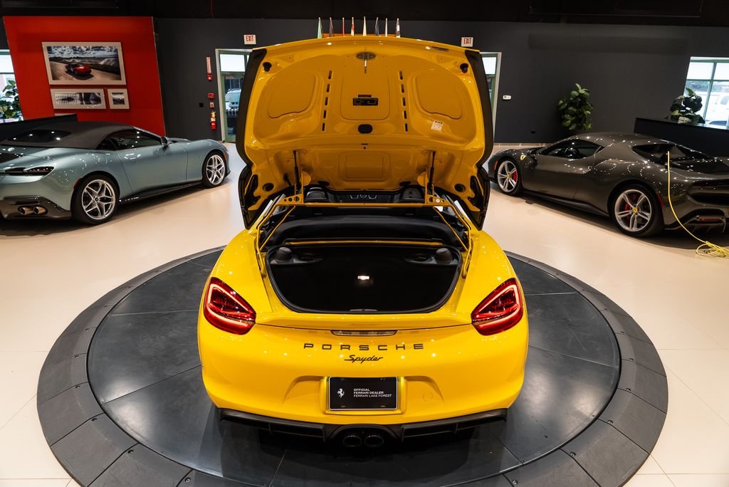 Used 2016 Racing Yellow Porsche Spyder image 16