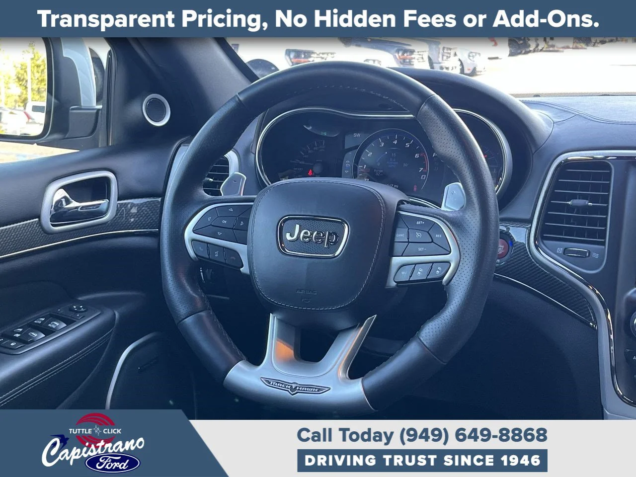 Used 2018 Bright White Clearcoat Jeep Trackhawk image 24