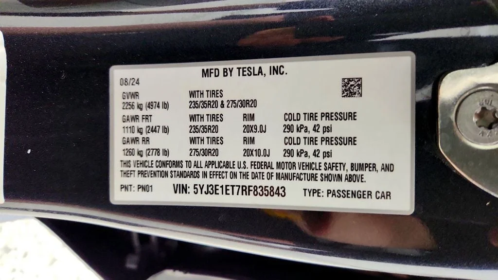 Used 2024 Stealth Grey Tesla Performance AWD image 24