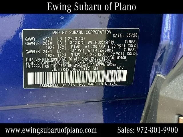 New 2026 SAPPHIRE BLUE PEARL Subaru Sport image 66