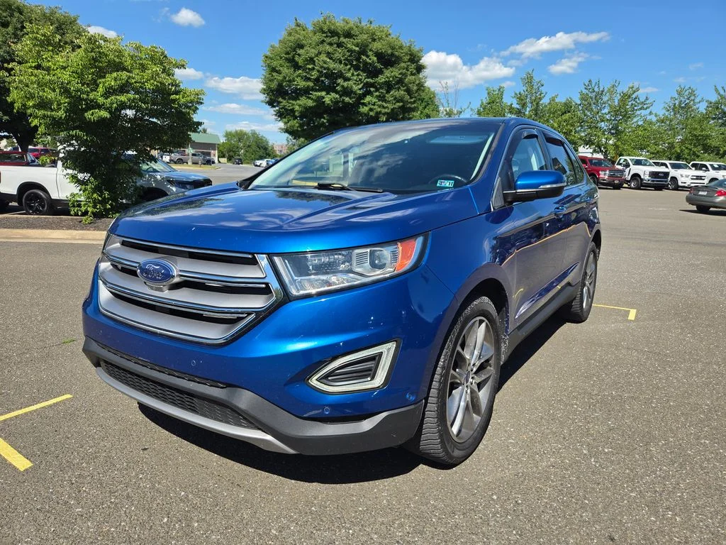 Used 2017 Blue Ford Titanium image 3
