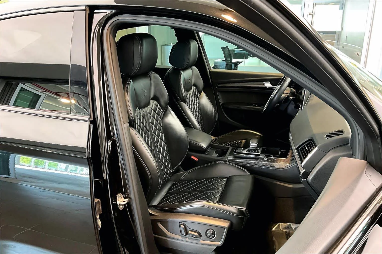 Used 2023 Mythos Black Metallic Audi Premium Plus image 16