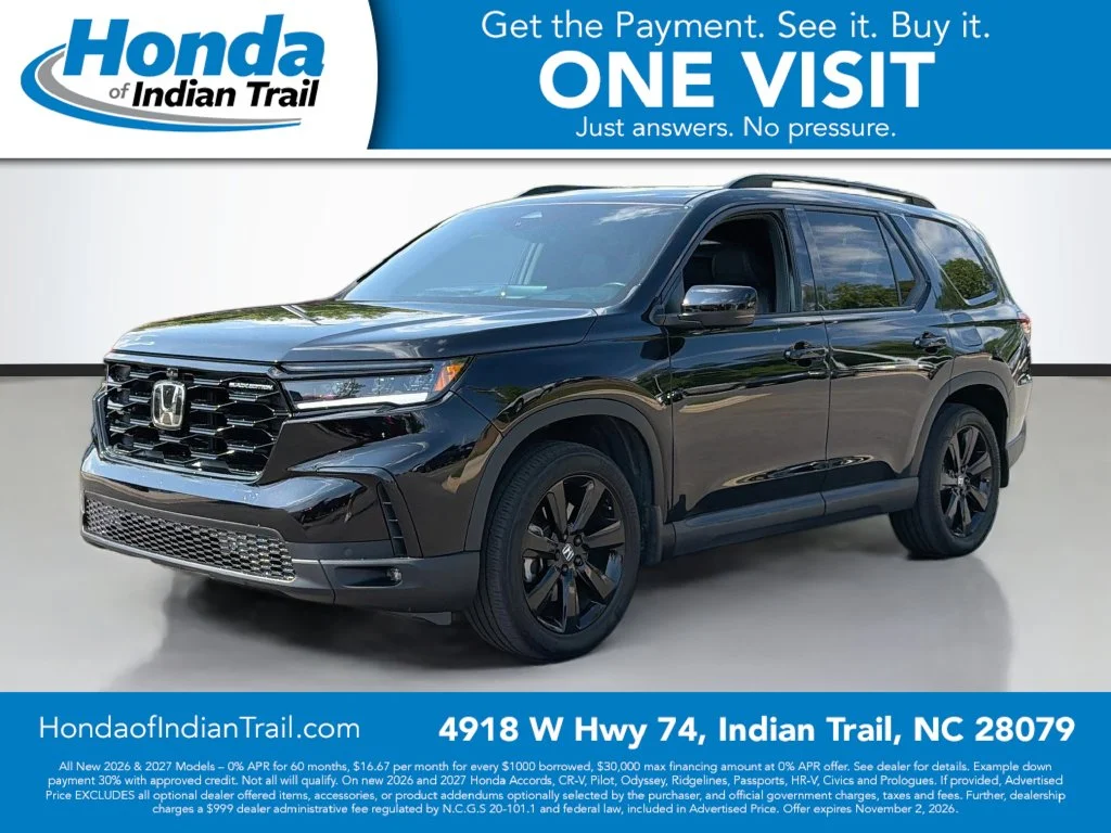 Used 2025 Crystal Black Pearl Honda Black Edition image 2
