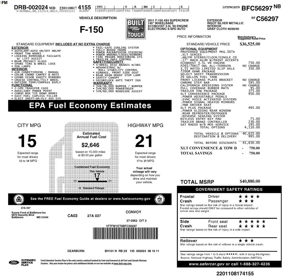Used 2011 Silver Ford XLT image 6
