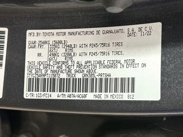 Certified Pre-Owned 2023 Toyota Tacoma SR5
