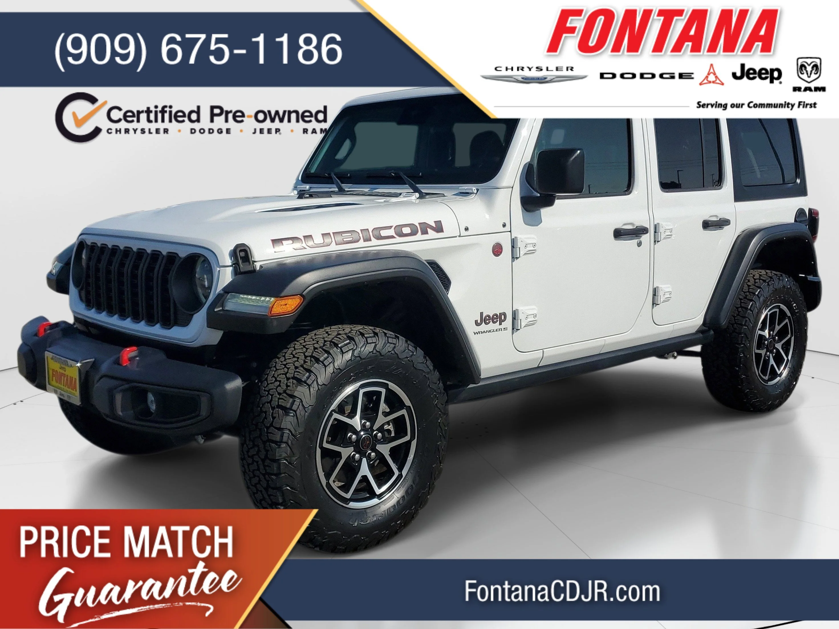 Certified Used 2024 White/off-white Jeep Rubicon image 1