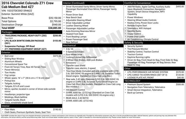 2016 Chevrolet Colorado 4WD Z71 Crew Cab Short Box's photo