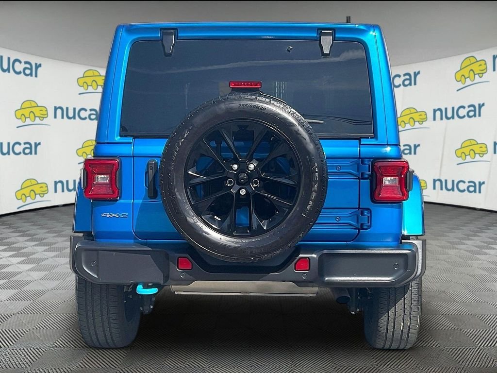 Used 2024 Blue Jeep Sahara 4xe image 5