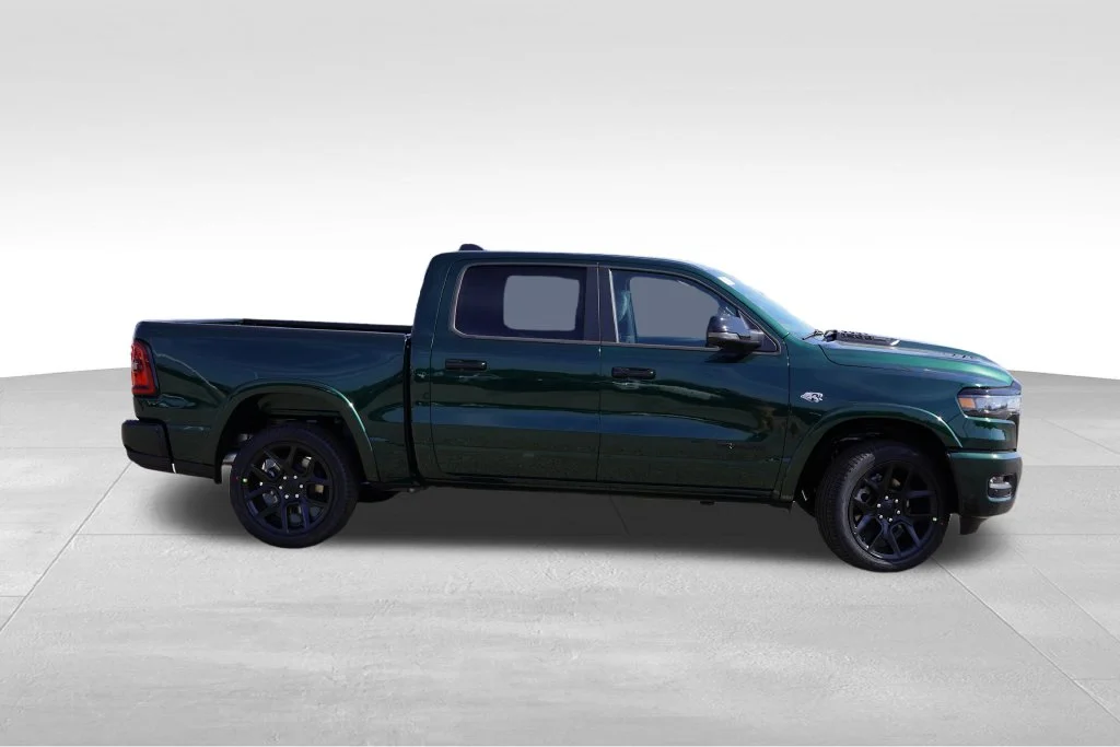 New 2026 Serrano-Green Metallic Exterior Paint RAM Laramie image 2