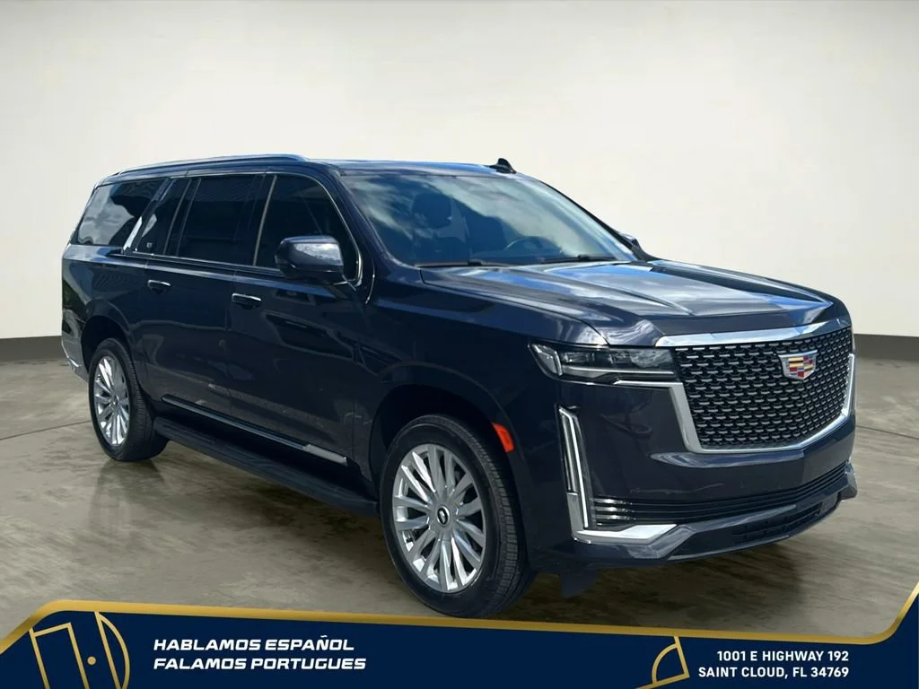 Used 2024 Galactic Gray Metallic Cadillac Premium Luxury image 8