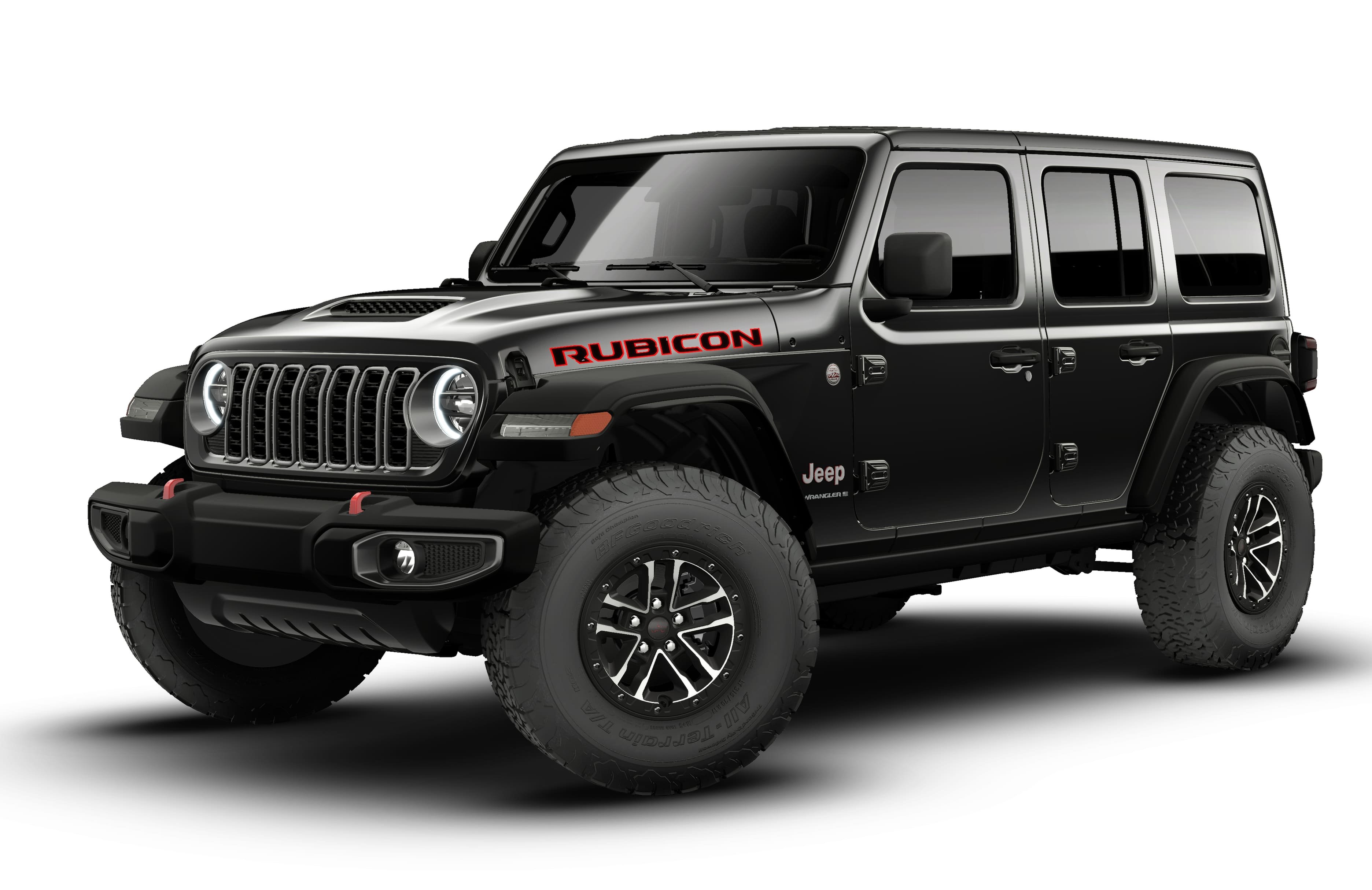 New 2026 Black Clear-Coat Exterior Paint Jeep Rubicon image 1
