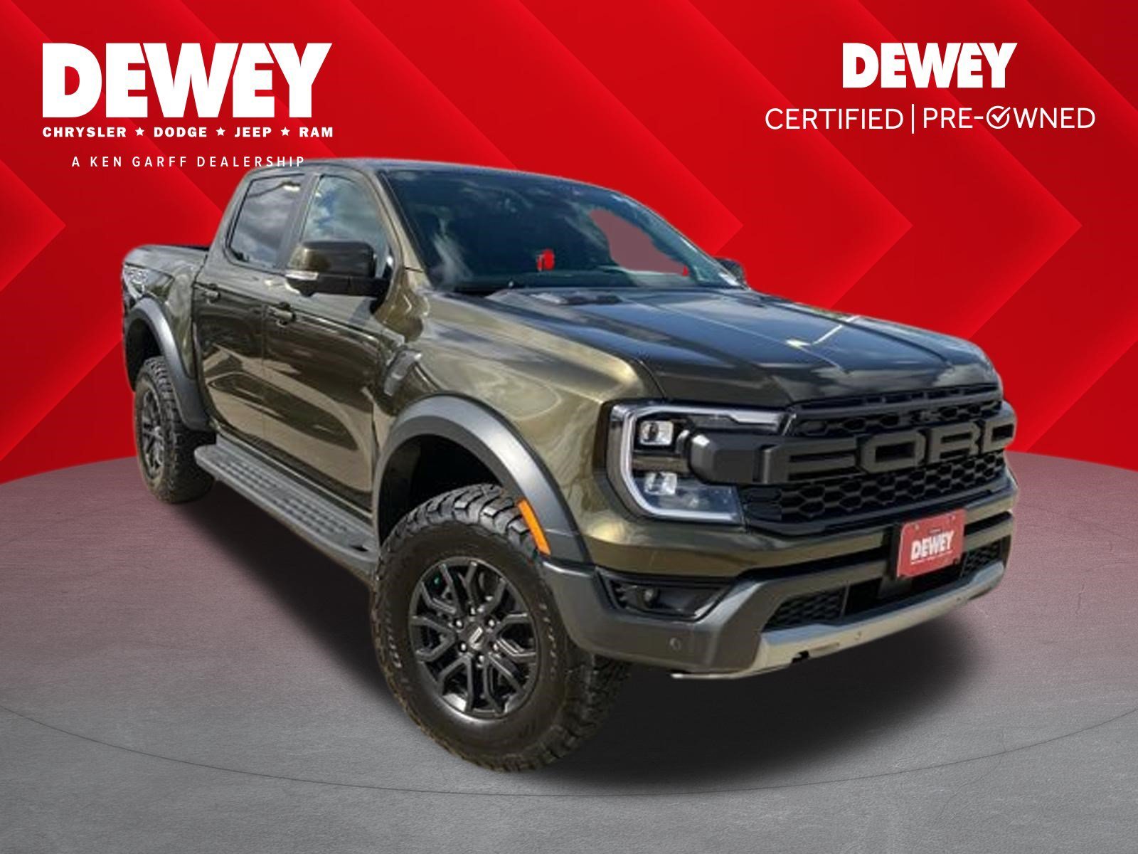 Certified Used 2025 Green Metallic Ford Raptor image 1