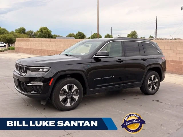 Certified Used 2024 Black Jeep 4xe image 1