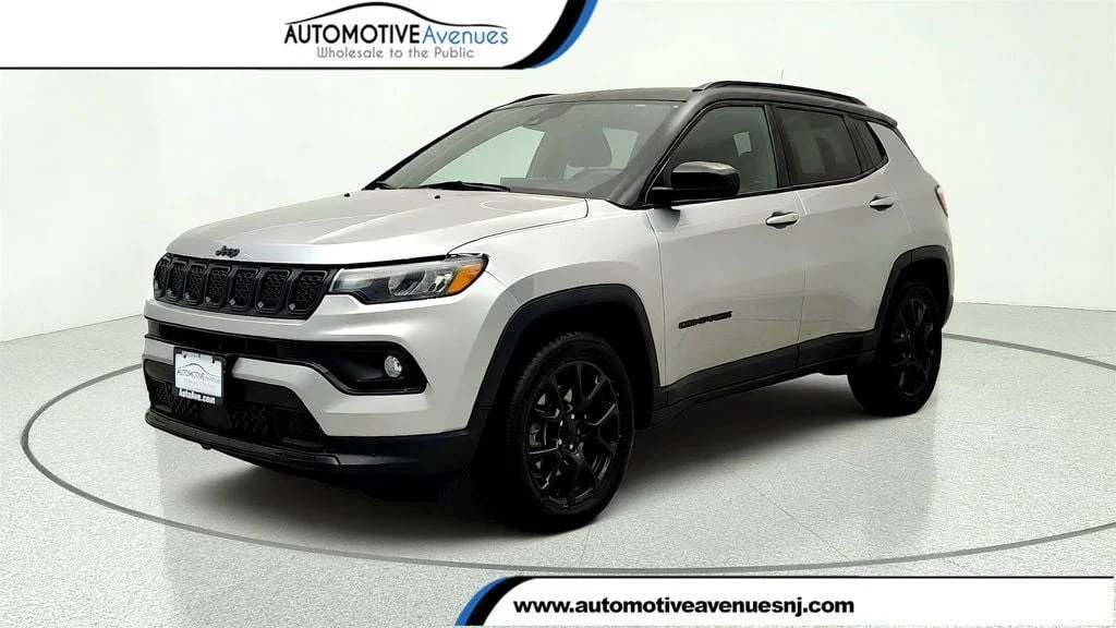 Used 2023 Billet Silver Metallic Clearcoat Jeep Altitude 4x4 Special Edition w/ Sun & Sound Group image 1