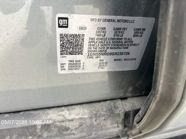 Used 2025 Sterling Gray Metallic Chevrolet LT image 14