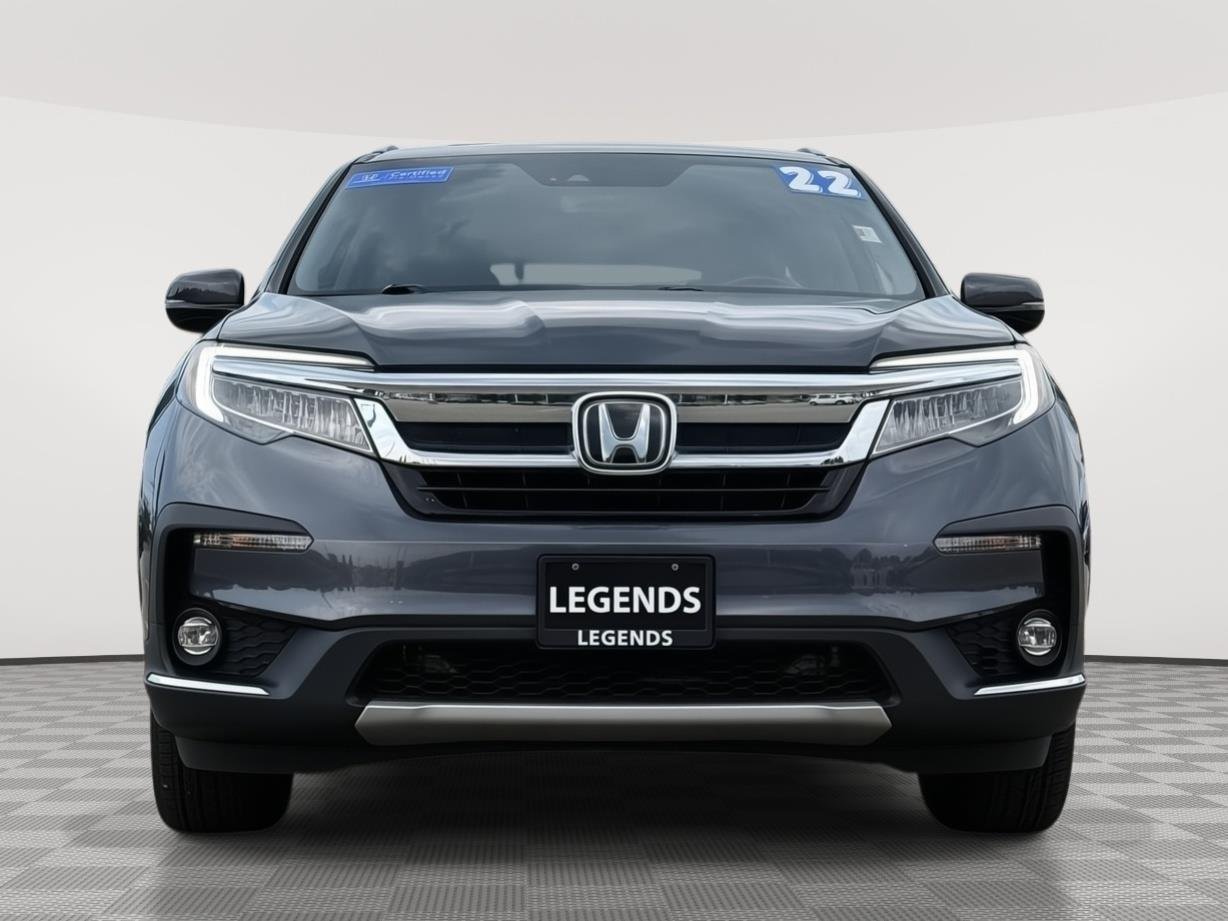 Certified 2022 Honda Pilot Elite with VIN 5FNYF6H01NB014149 for sale in Kansas City