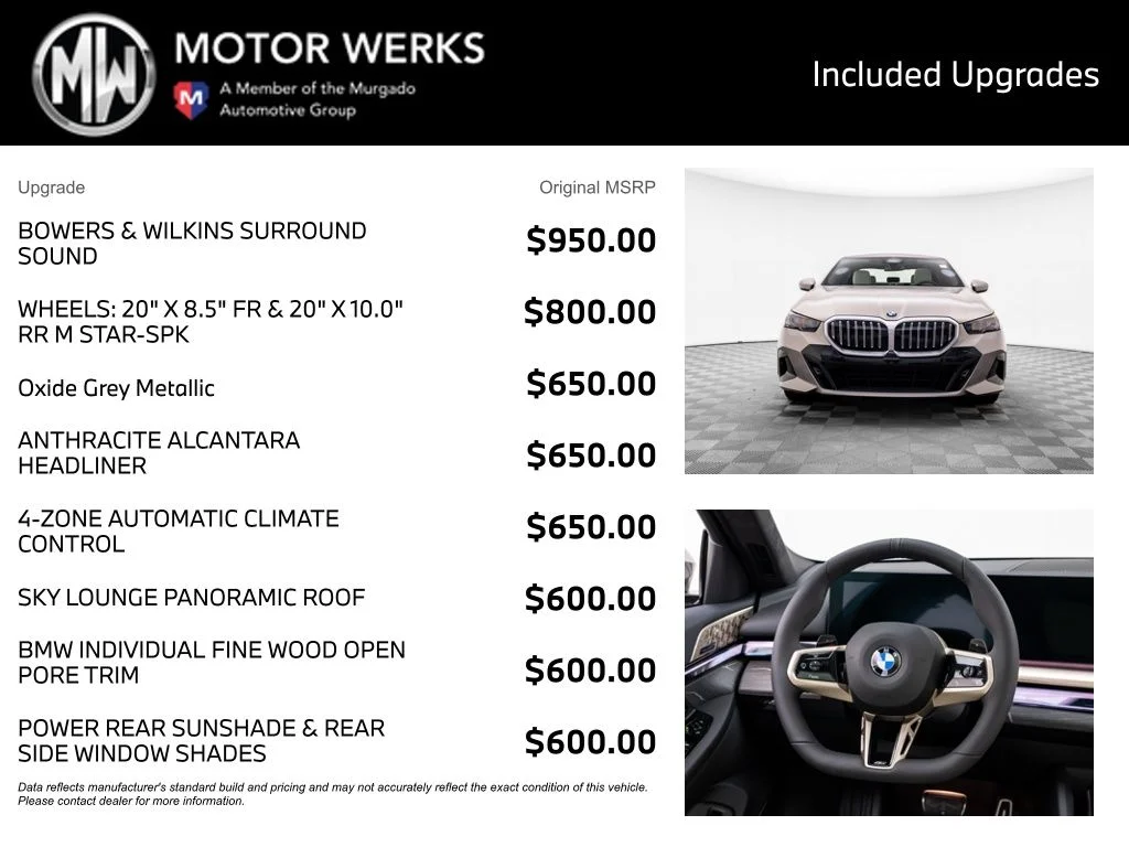 New 2026 Gray BMW 530i xDrive image 4