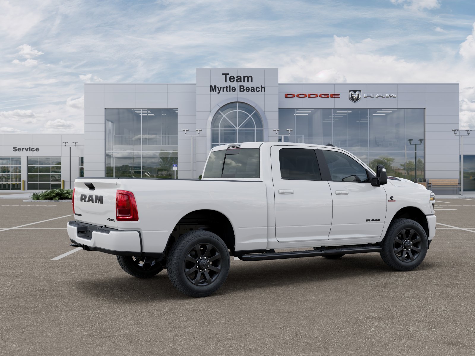 New 2026 Bright White Clear-Coat Exterior Paint RAM Laramie image 31