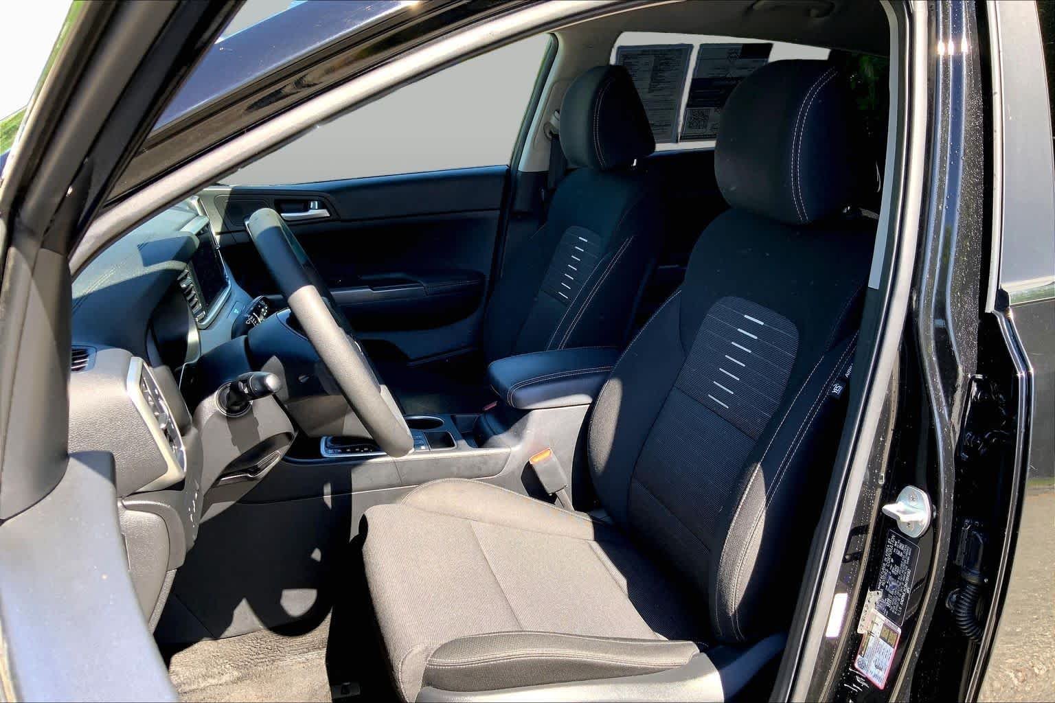 Used 2021 Black Cherry Kia LX image 9