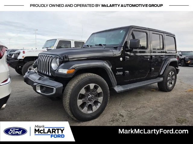 Used 2023 Black Jeep Sahara image 1