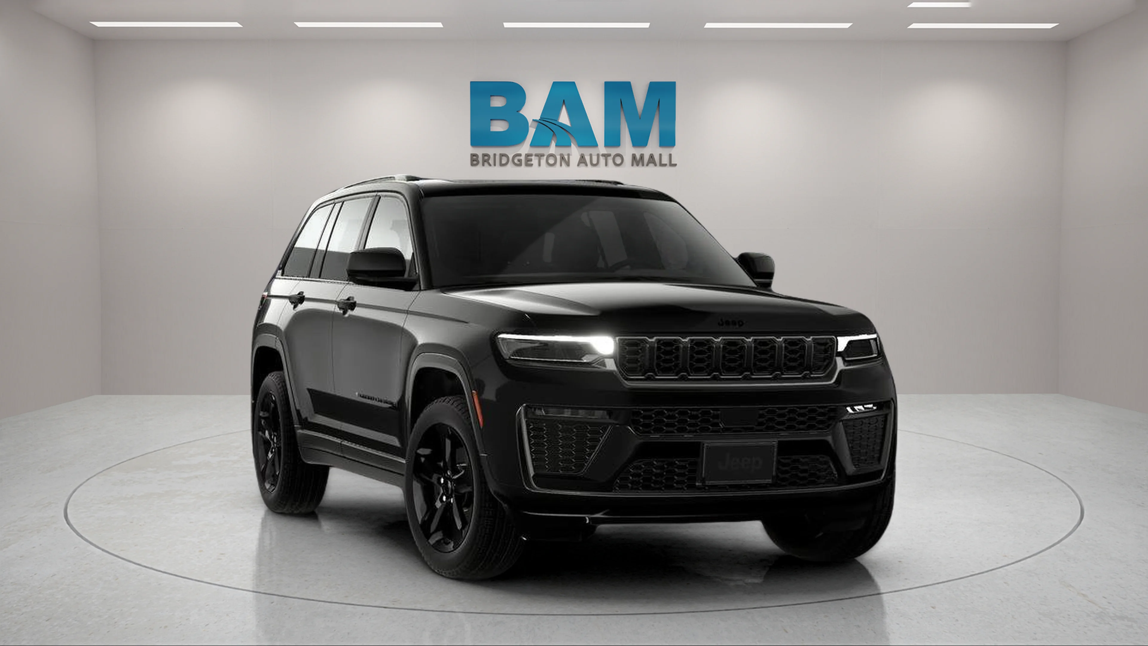 New 2026 Diamond Black Crystal Pearlcoat Jeep Limited image 3