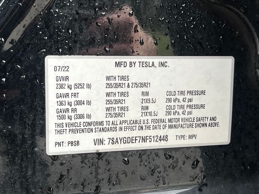 Used 2022 Black Tesla Performance image 40