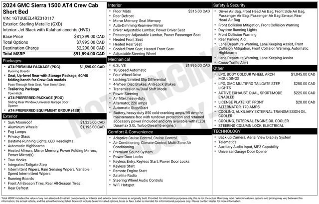 2024 GMC Sierra AT4 4WD Crew Cab Short Box's photo