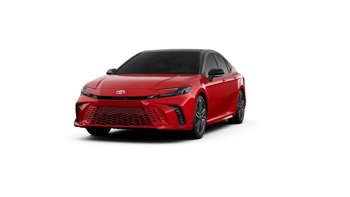 New 2026 Supersonic Red with Midnight Black Metallic roof Toyota XSE image 18