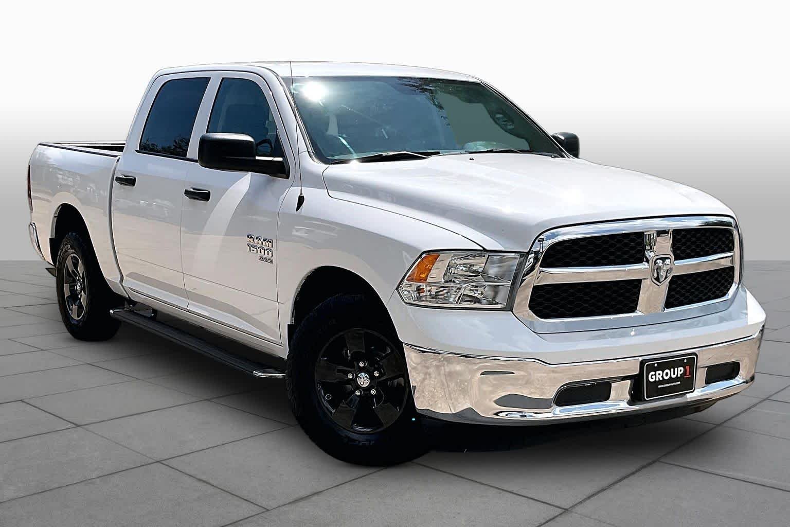 Used 2022 Bright White Clearcoat Ram SLT image 3